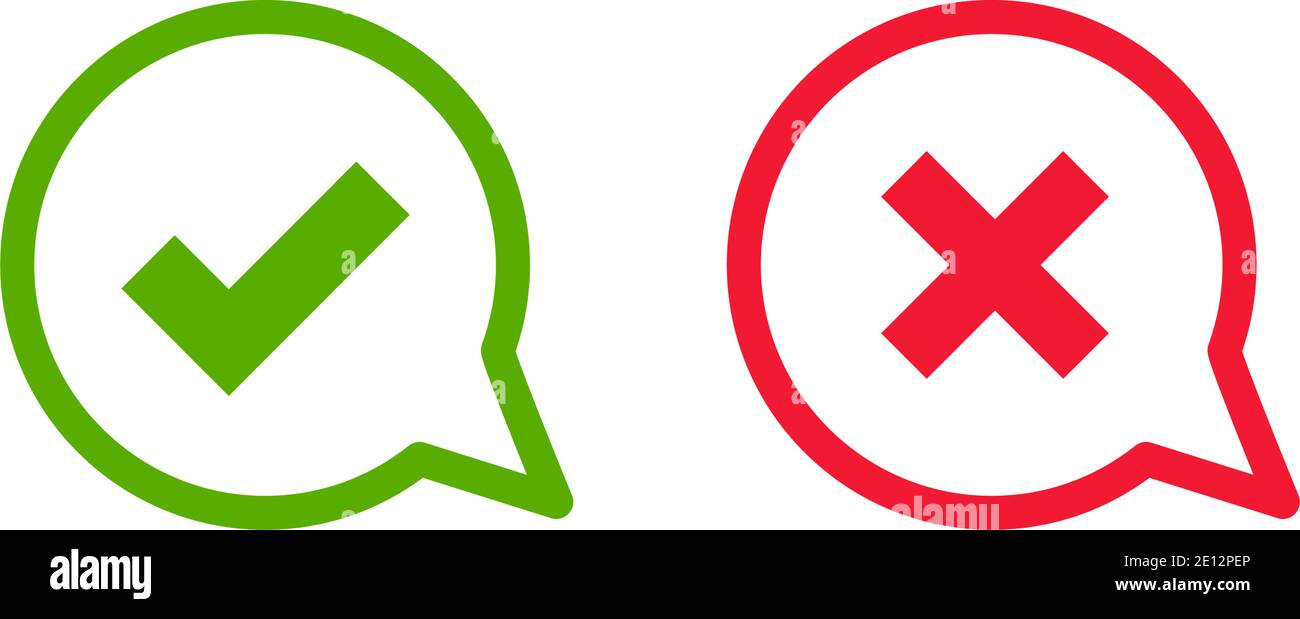 Cross Check Mark Symbol Icon Vector Illustration Stock Vector