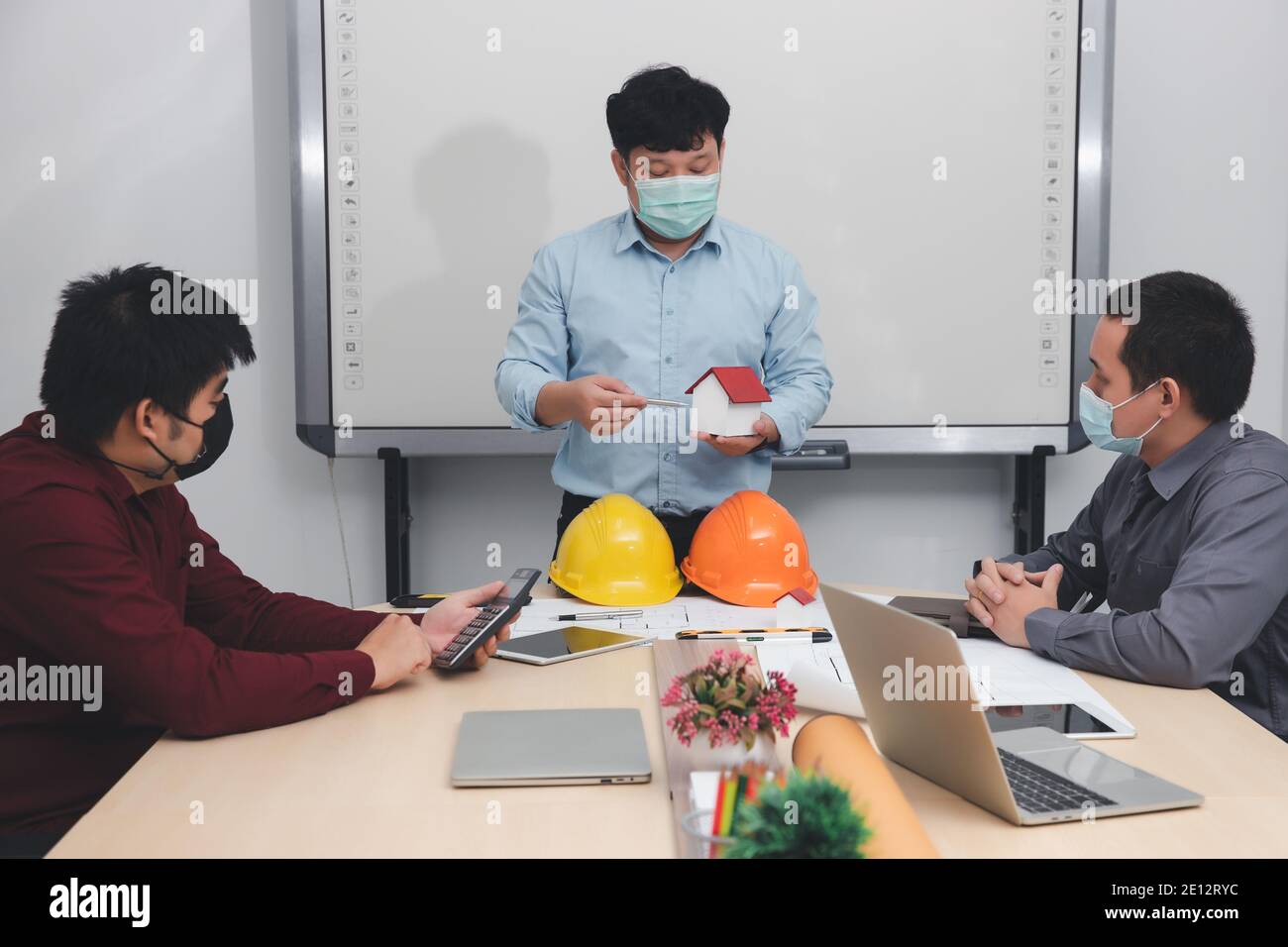 Engineer and Architect concept, Engineer Architects and Interior ...
