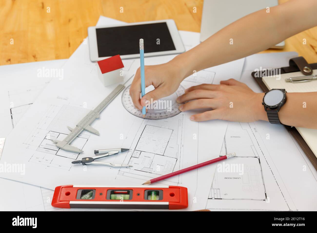 Engineer and Architect concept, Engineer Architects and Interior ...