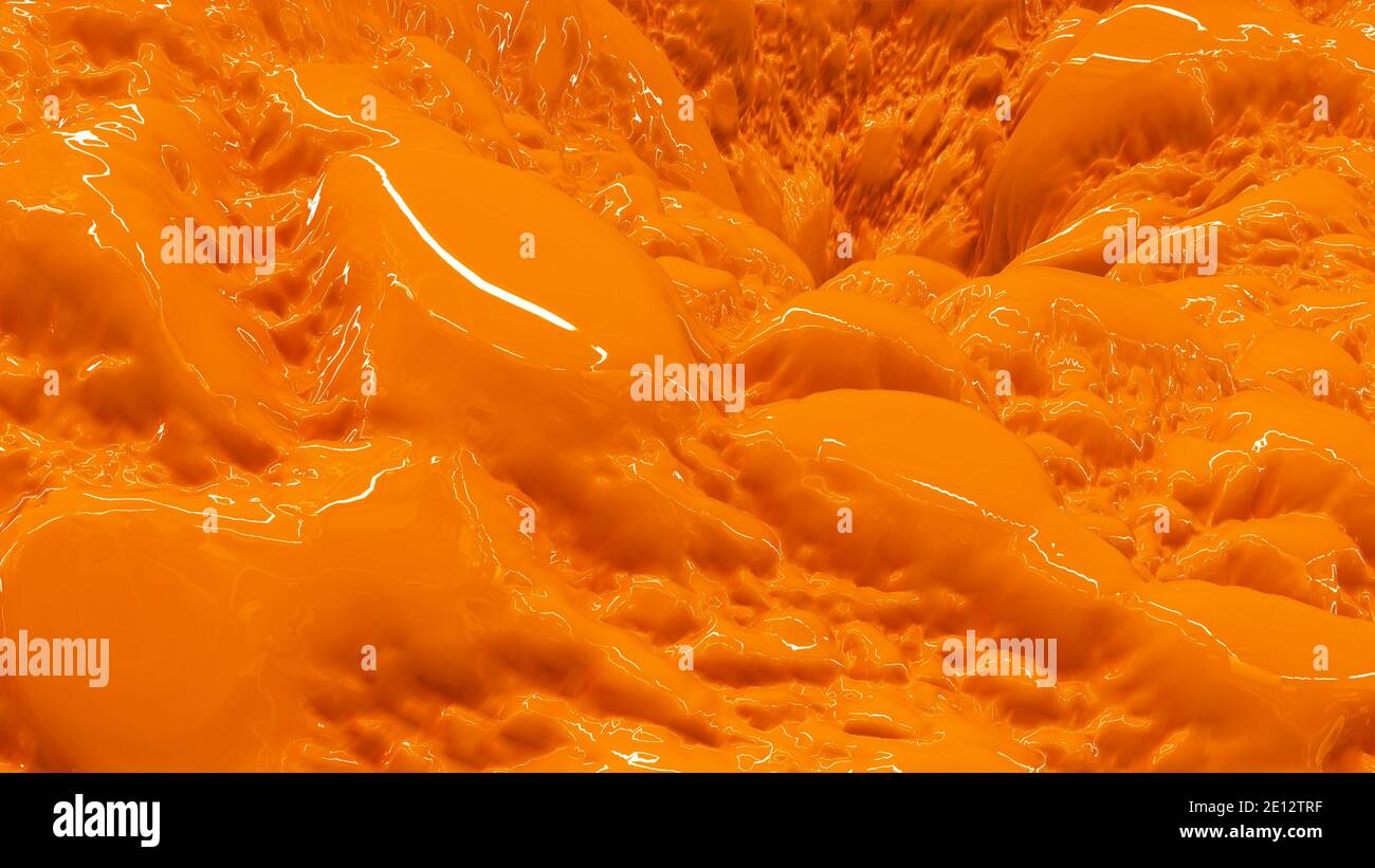 3d paint orange color splash hi-res stock photography and images - Alamy
