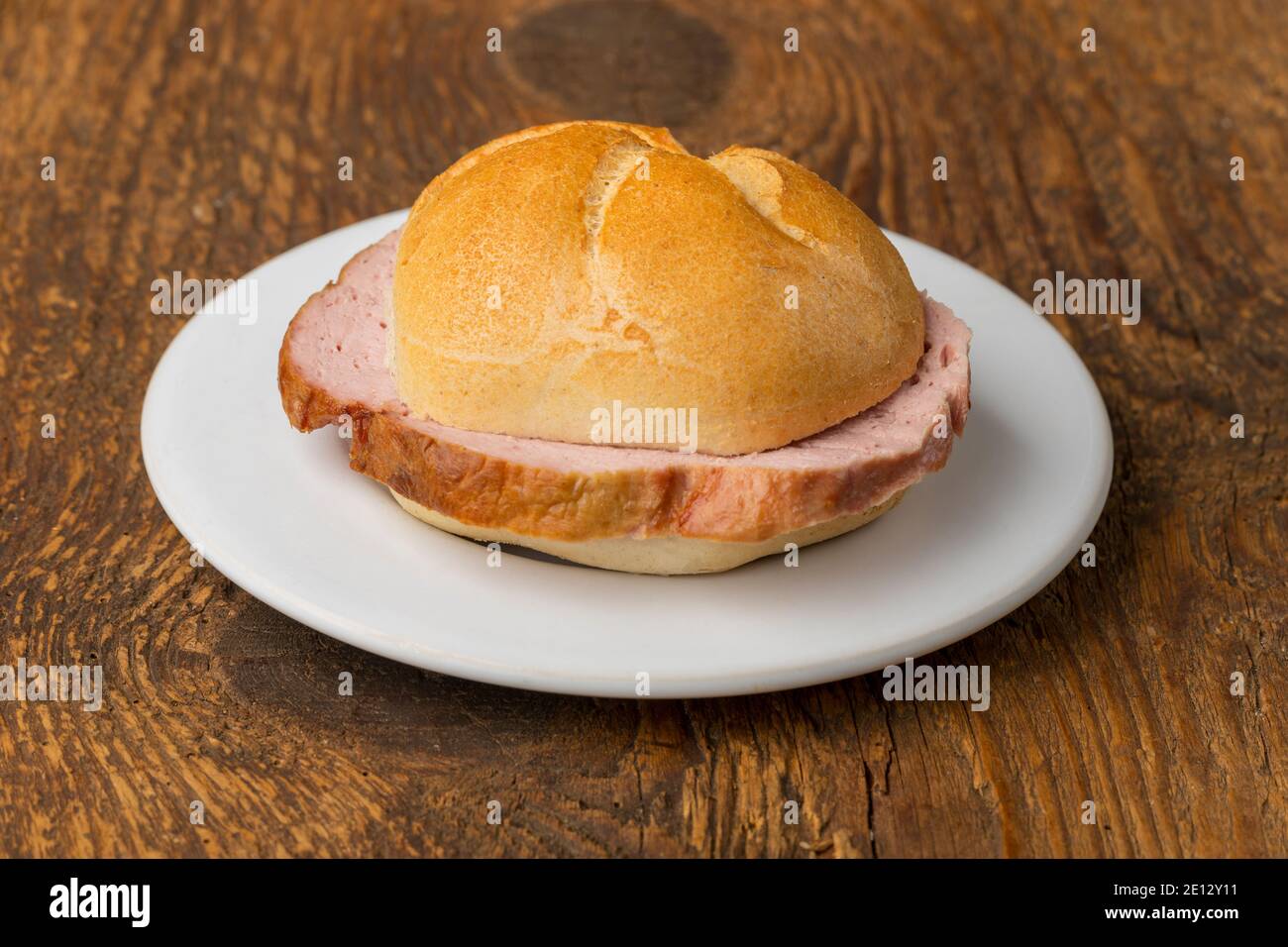 Meatloaf In A Bun Stock Photo