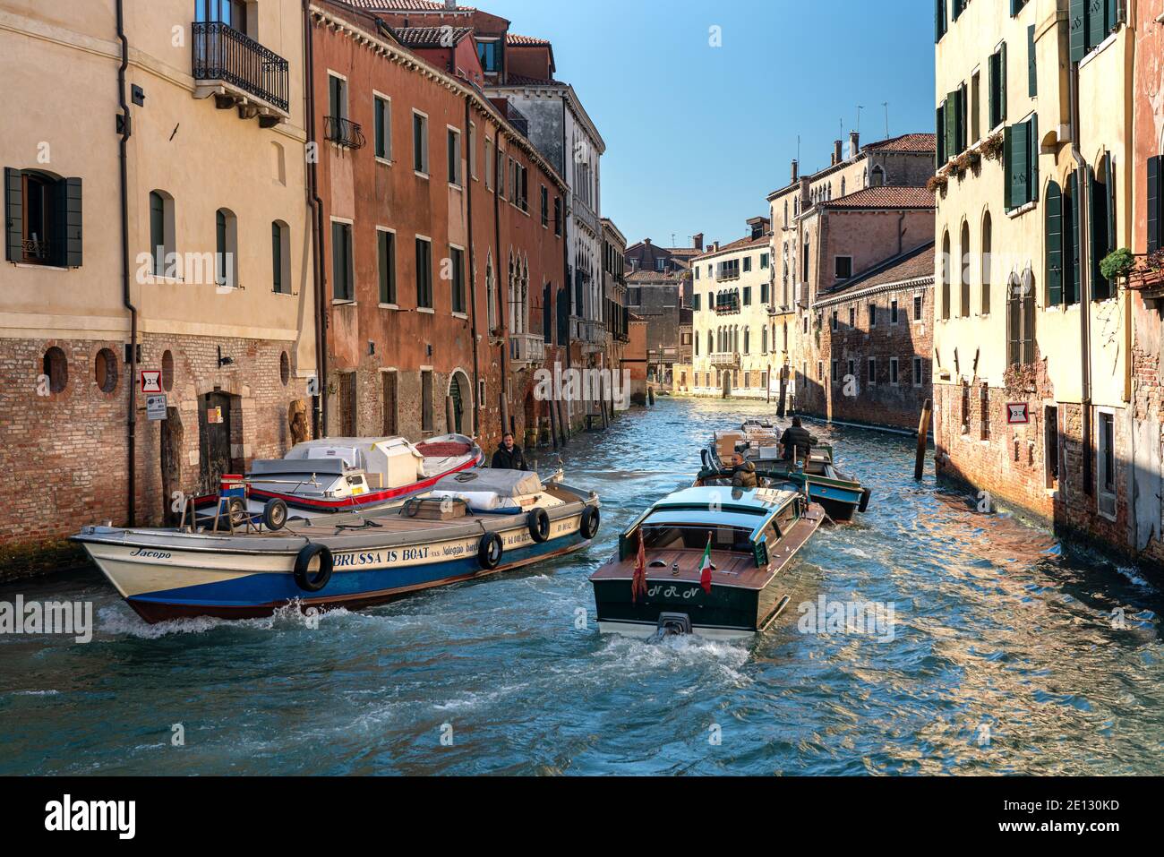 Venice supply boat hi-res stock photography and images - Alamy