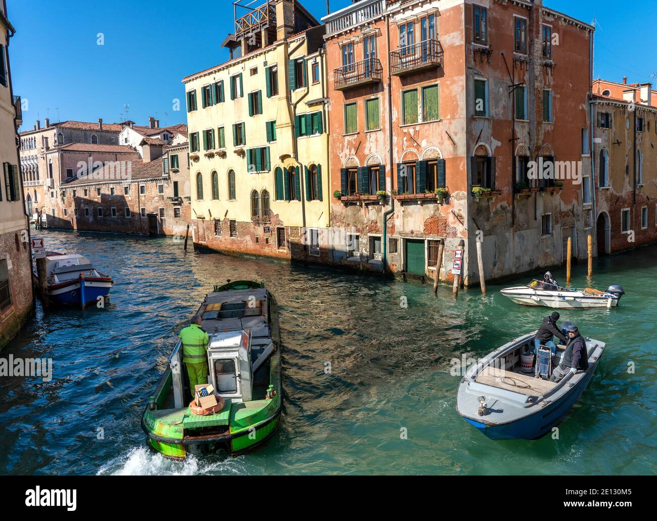 Venice supply boat hi-res stock photography and images - Alamy