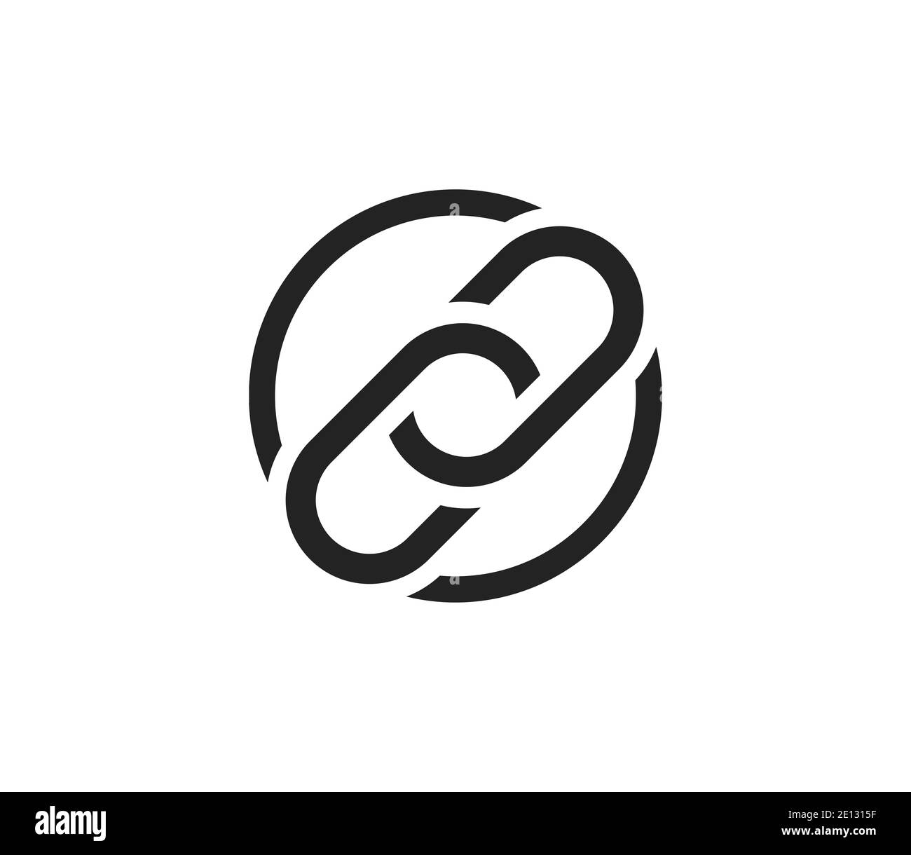 Chain Link Icon Vector Illustration Stock Photo Alamy