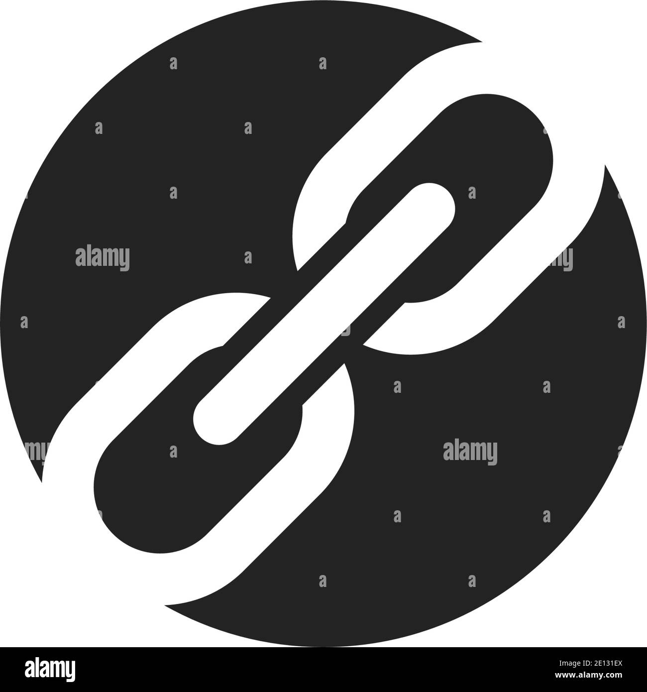 Chain Link Icon Vector Illustration Stock Vector Image & Art - Alamy