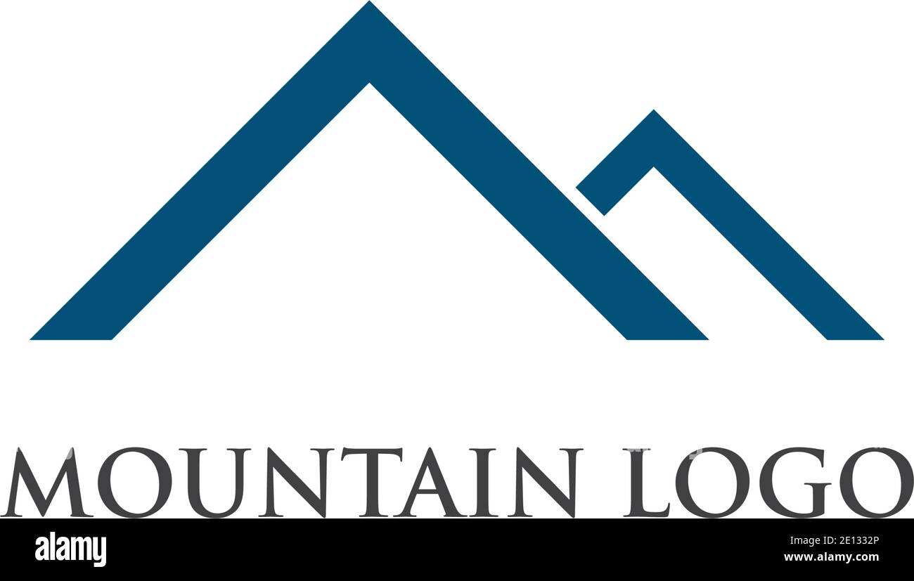 High Mountain icon Logo Business Template Vector Stock Vector Image