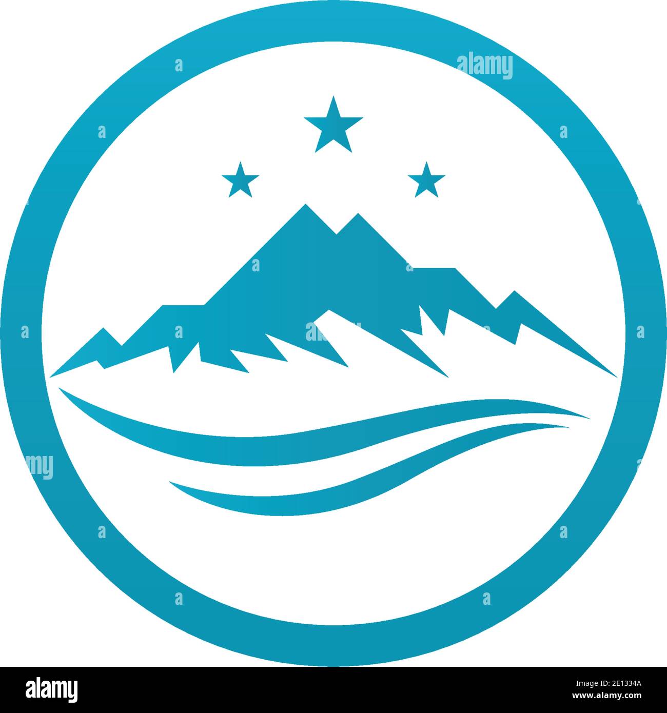 High Mountain icon  Logo Business Template Vector Stock Vector