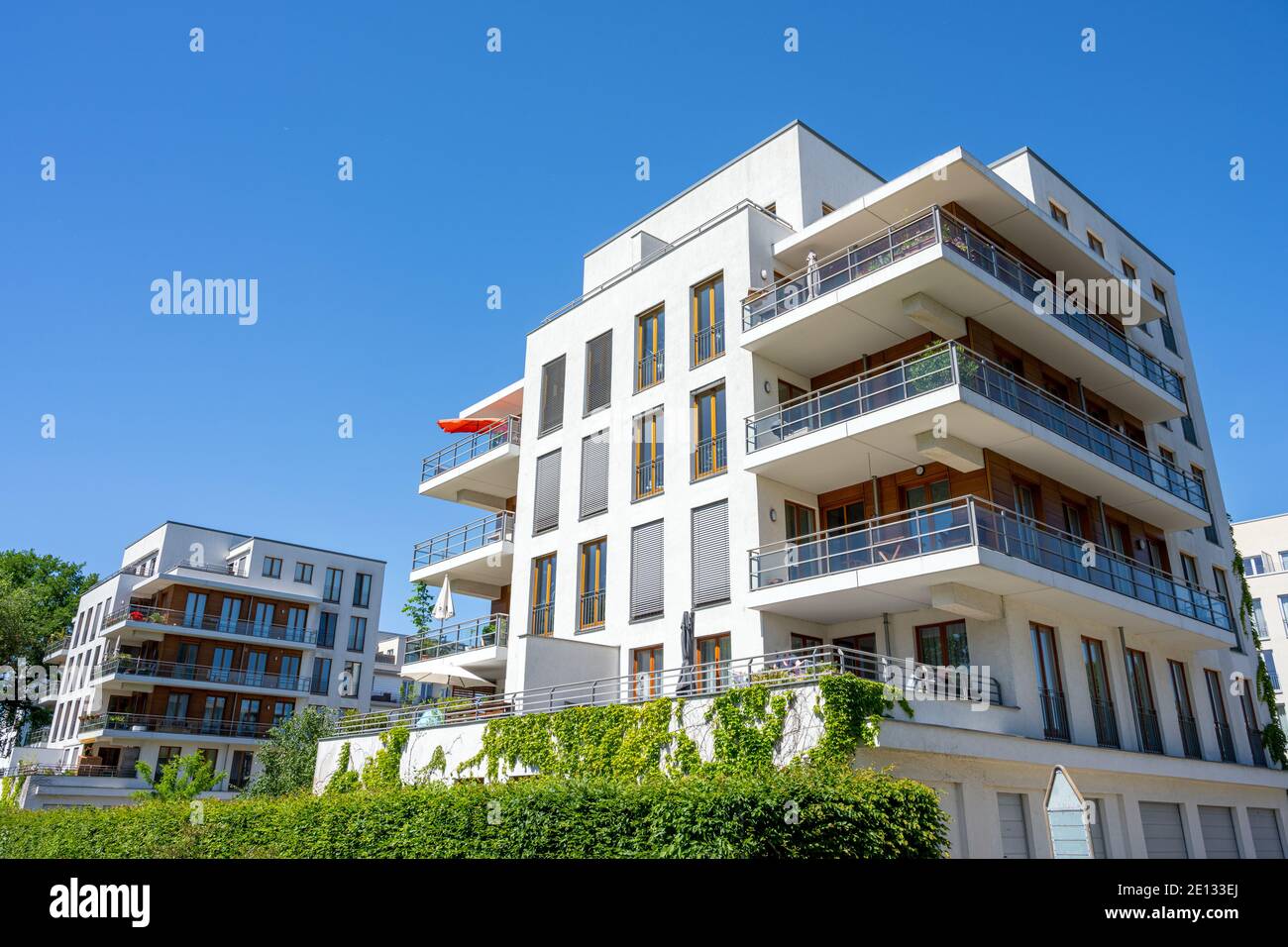 Modern apartment buiildings in Berlin, Germany Stock Photo