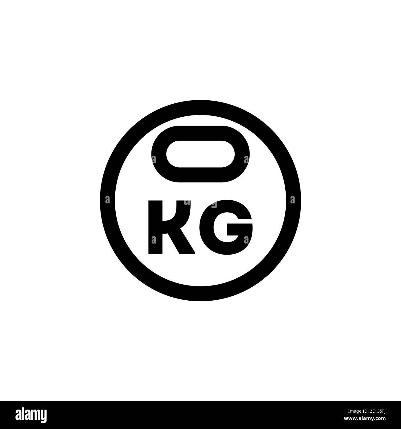 Weight linear icon isolated on white. Vector illustration Stock Vector ...