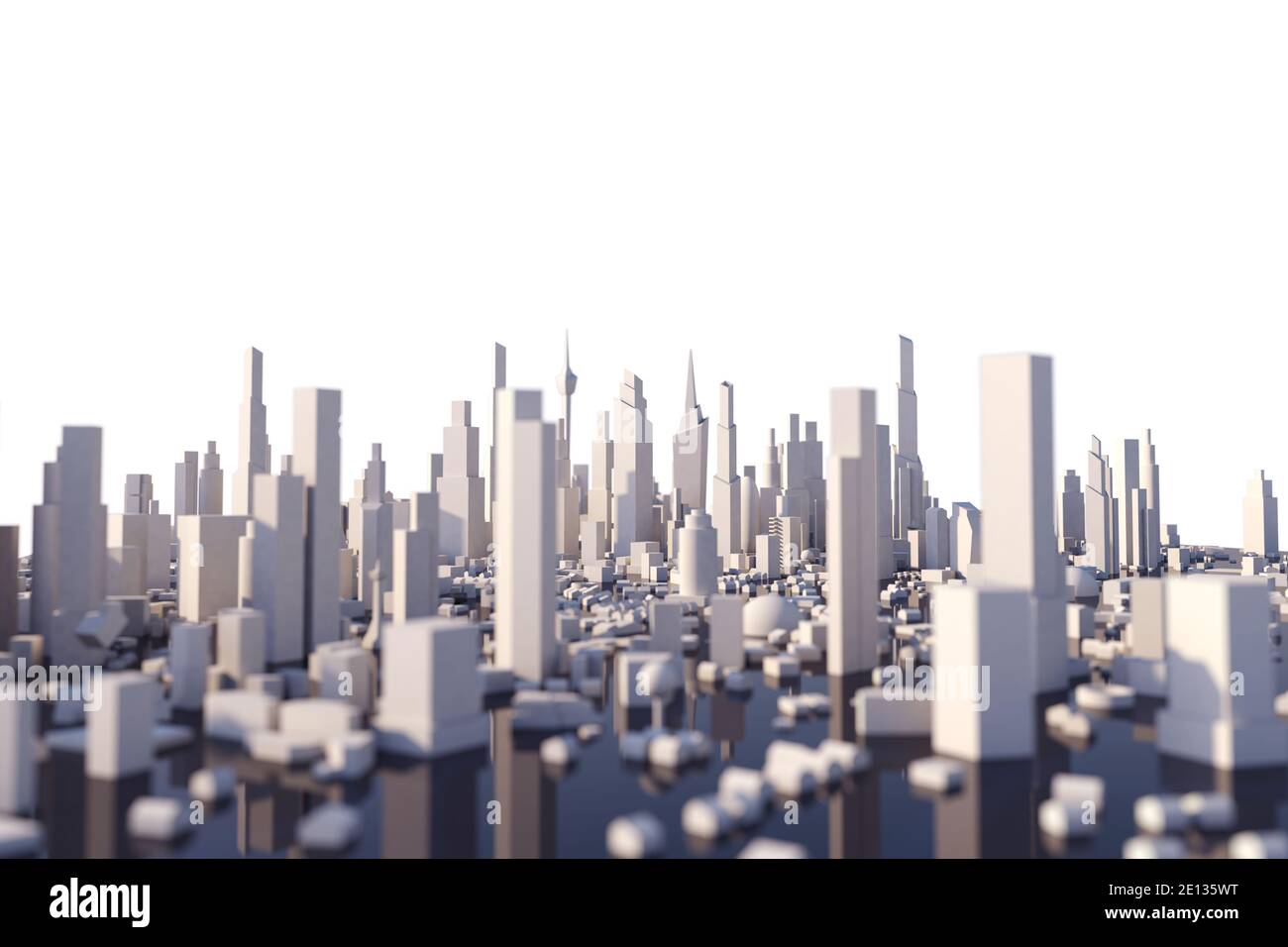 3d perspective street map illustration hires stock photography and