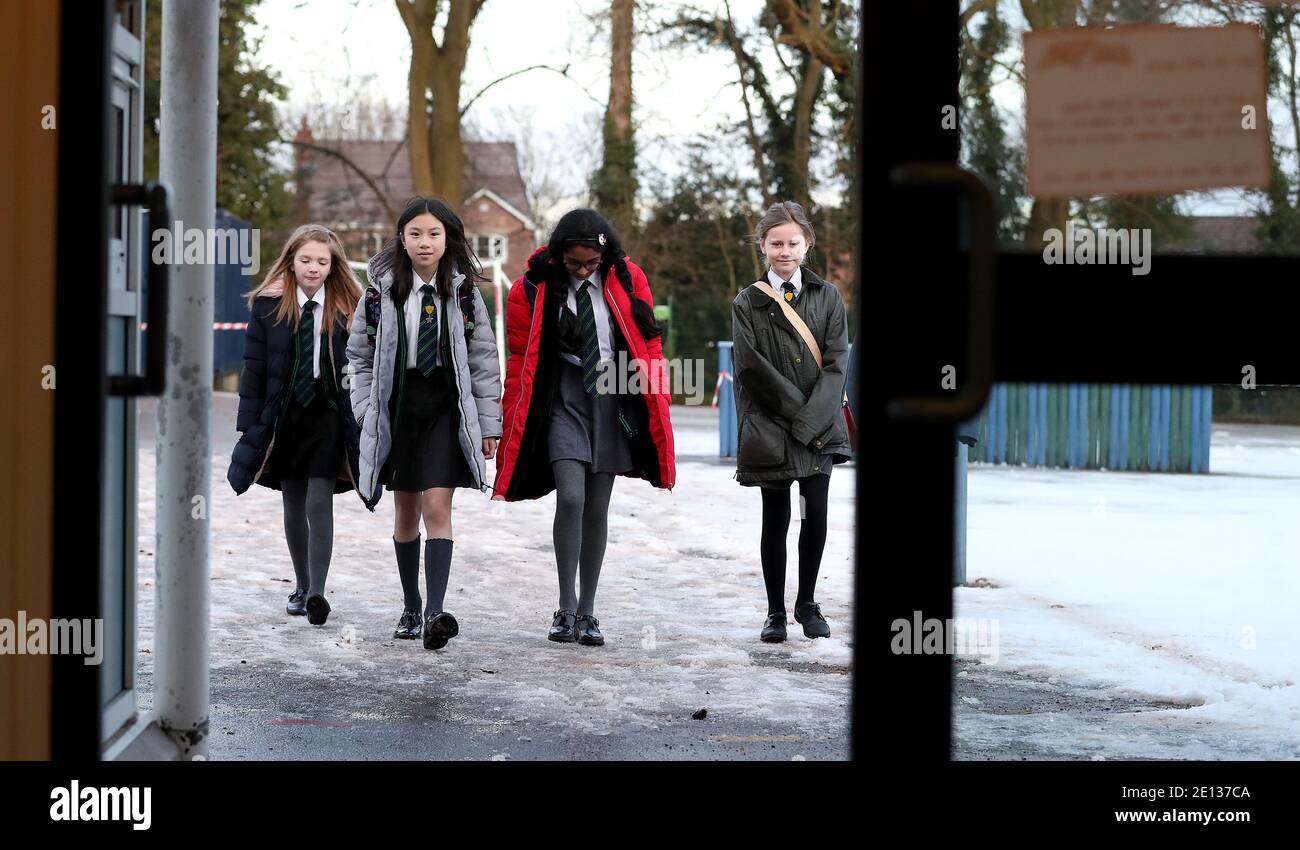 Year 6 pupils at Manor Park School and Nursery in Knutsford, Cheshire