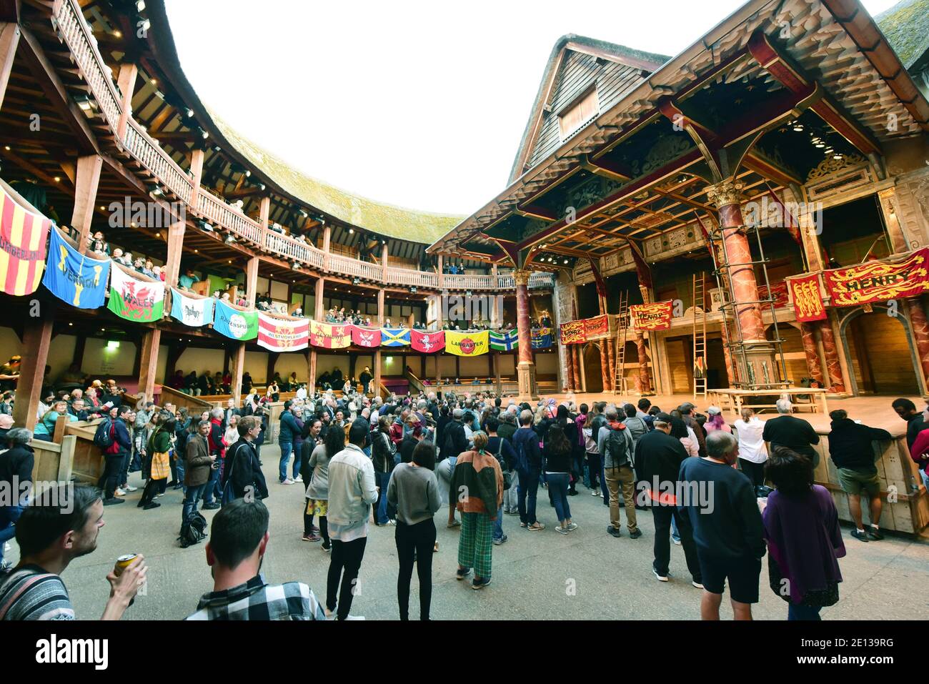 London, UK. 07th Sep, 2019. The entrance to Shakespeare's Globe Theatre. The performances take place in the open air. Credit: Waltraud Grubitzsch/dpa-Zentralbild/ZB/dpa/Alamy Live News Stock Photo
