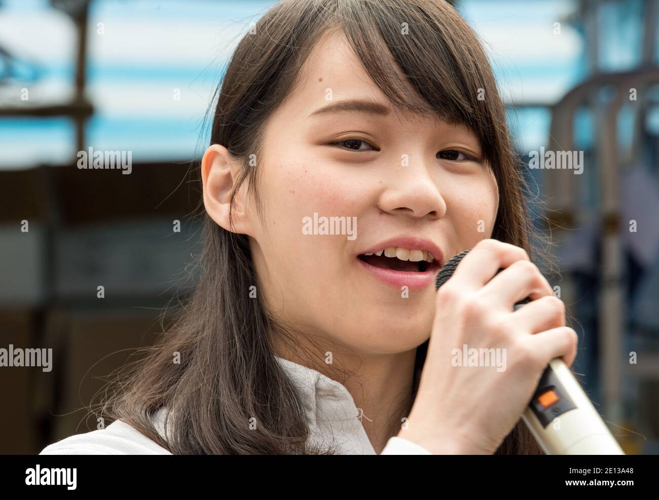 HONG KONG SAR: CHINA - February 10,2018. Hong Kong Lunar New Year Fair opens in Victoria Park. The Chinese New Year fair, traditionally filled with fl Stock Photo