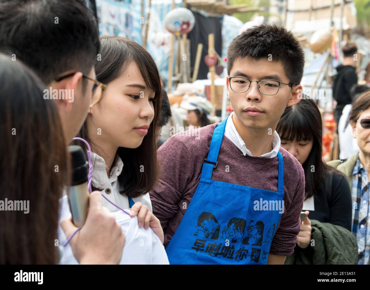 HONG KONG SAR: CHINA - February 10,2018. Hong Kong Lunar New Year Fair opens in Victoria Park. The Chinese New Year fair, traditionally filled with fl Stock Photo