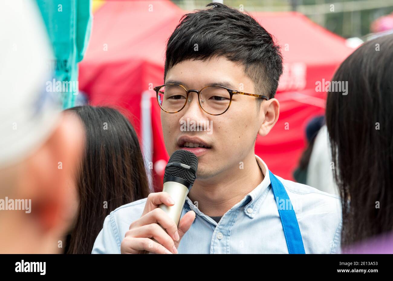 HONG KONG SAR: CHINA - February 10,2018. Hong Kong Lunar New Year Fair opens in Victoria Park. The Chinese New Year fair, traditionally filled with fl Stock Photo