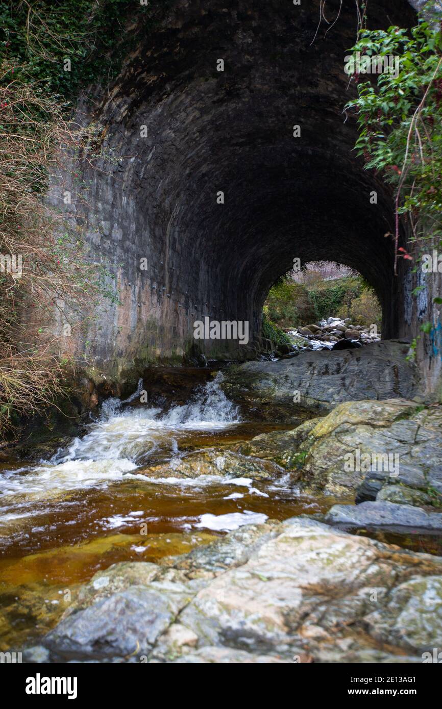 The Bloody Bridge running over the Bloody Bridge River which flows from