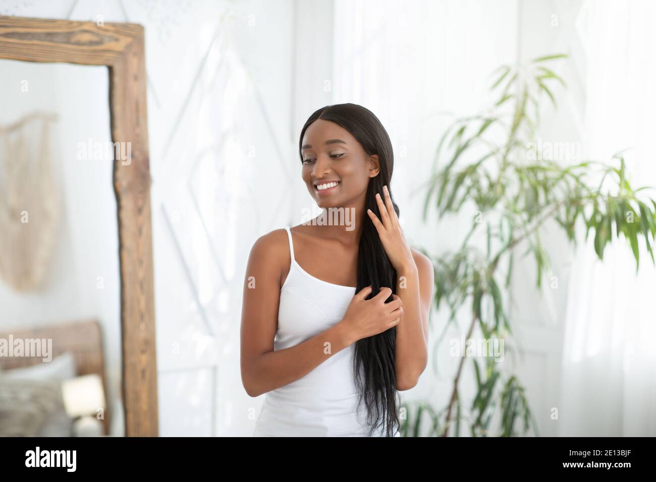 Beauty salon at home during covid19 lockdown Stock Photo Alamy