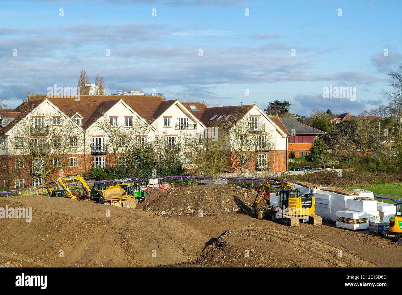 Slough, Berkshire, UK. 3rd January, 2021. The old Datchet Road bridge