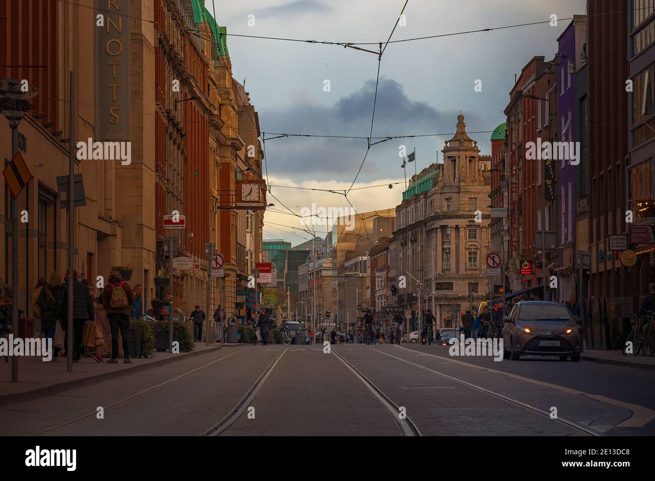 Abbey Street in between lockdown time just before Christmas 2020