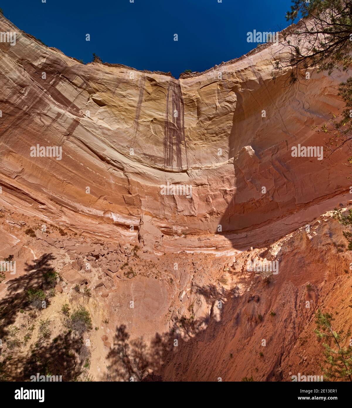 Echo Amphitheater natural rock alcove in a cliff at Mesa de las Viejas