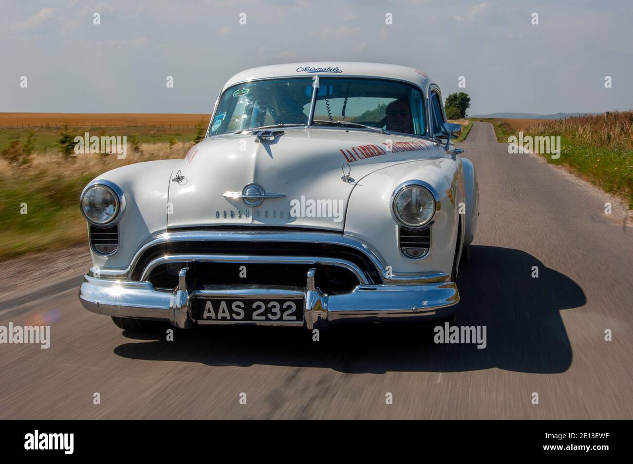 1950 Oldsmobile Rocket 88 prepared for the Pan American rally Stock Photo