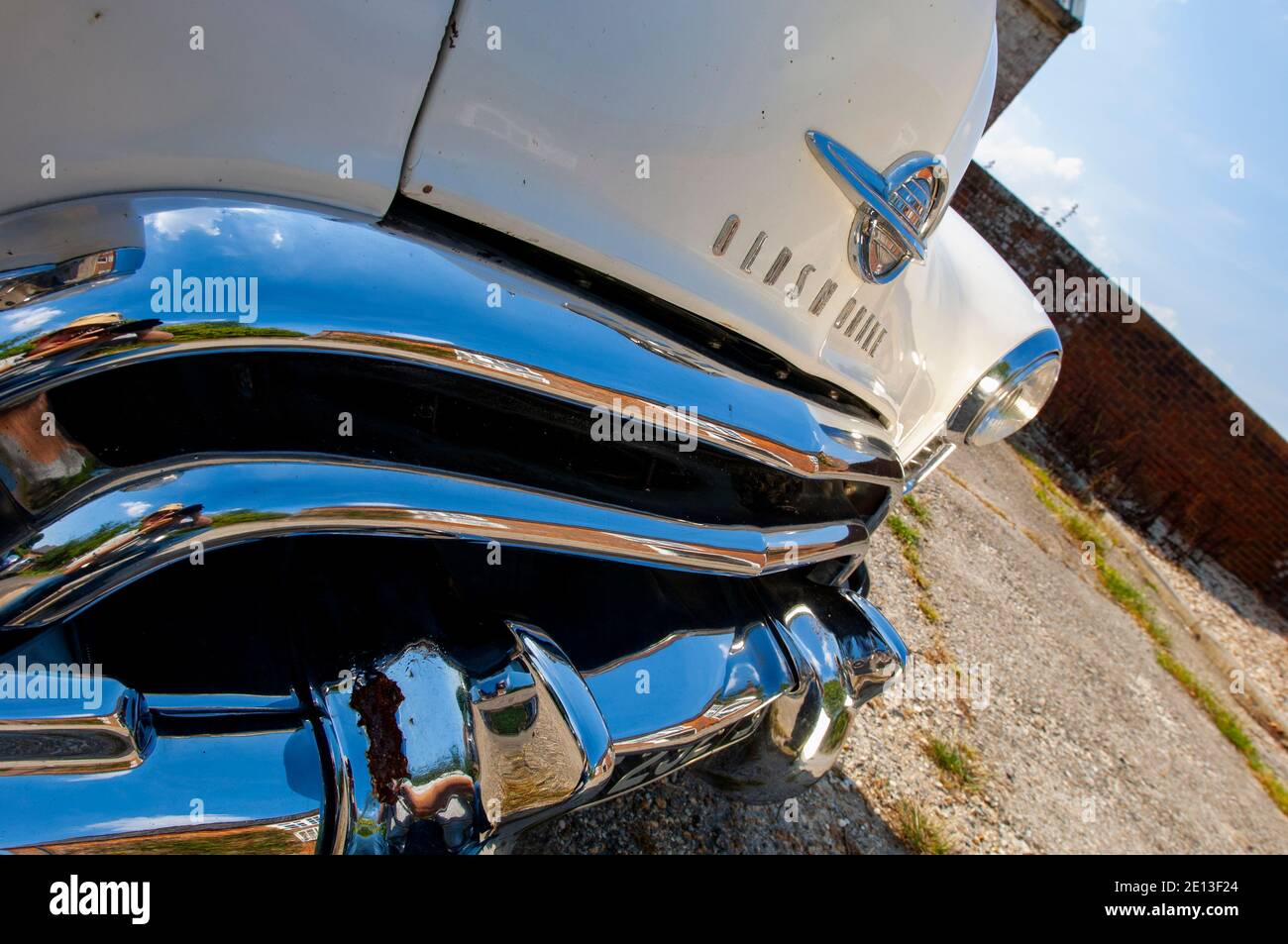 1950 Oldsmobile Rocket 88 prepared for the Pan American rally Stock Photo