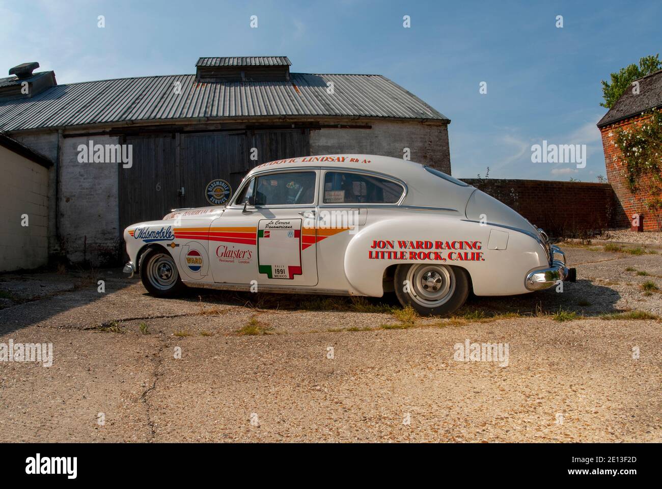 1950 Oldsmobile Rocket 88 prepared for the Pan American rally Stock Photo