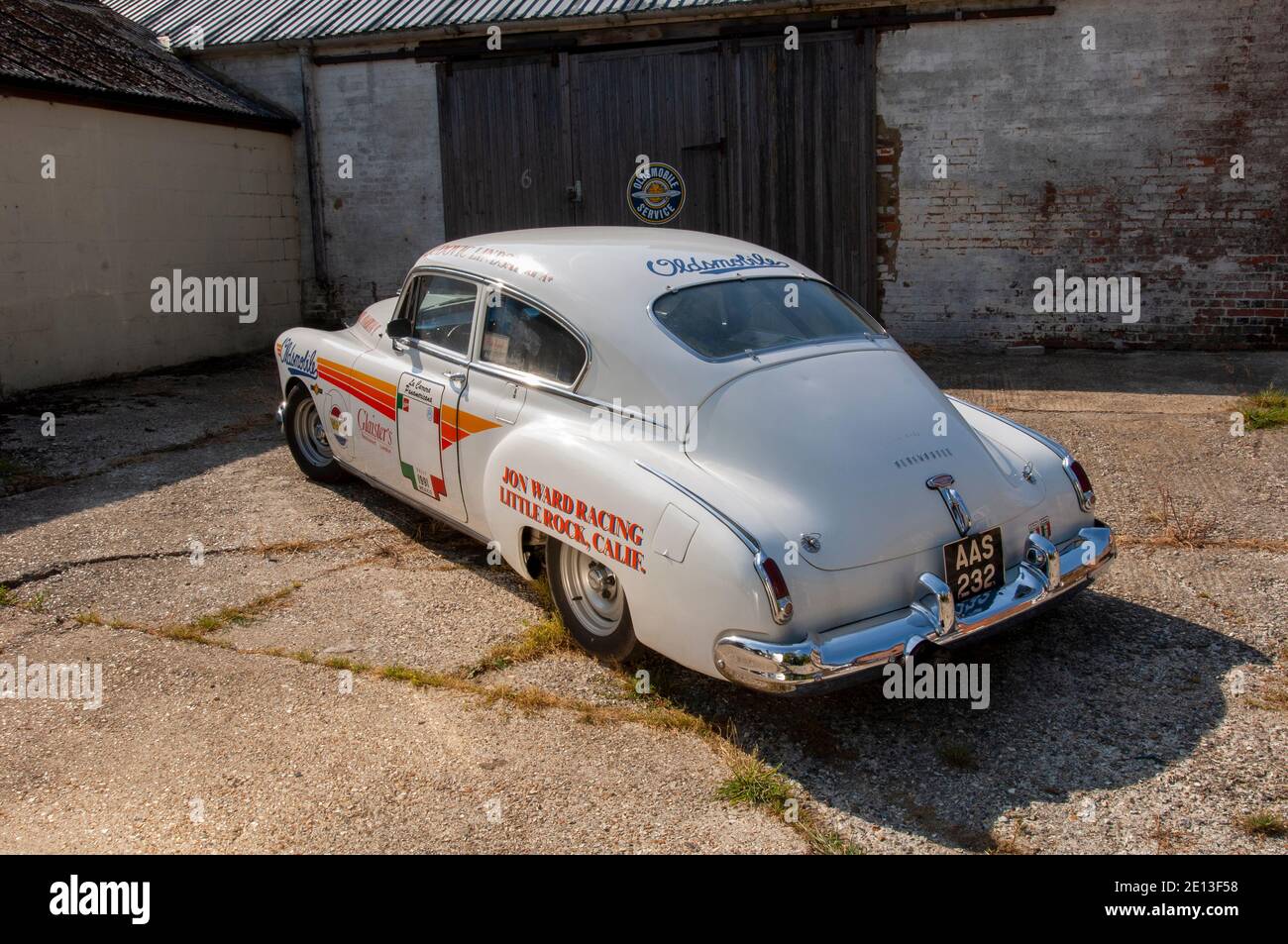 1950 Oldsmobile Rocket 88 prepared for the Pan American rally Stock Photo