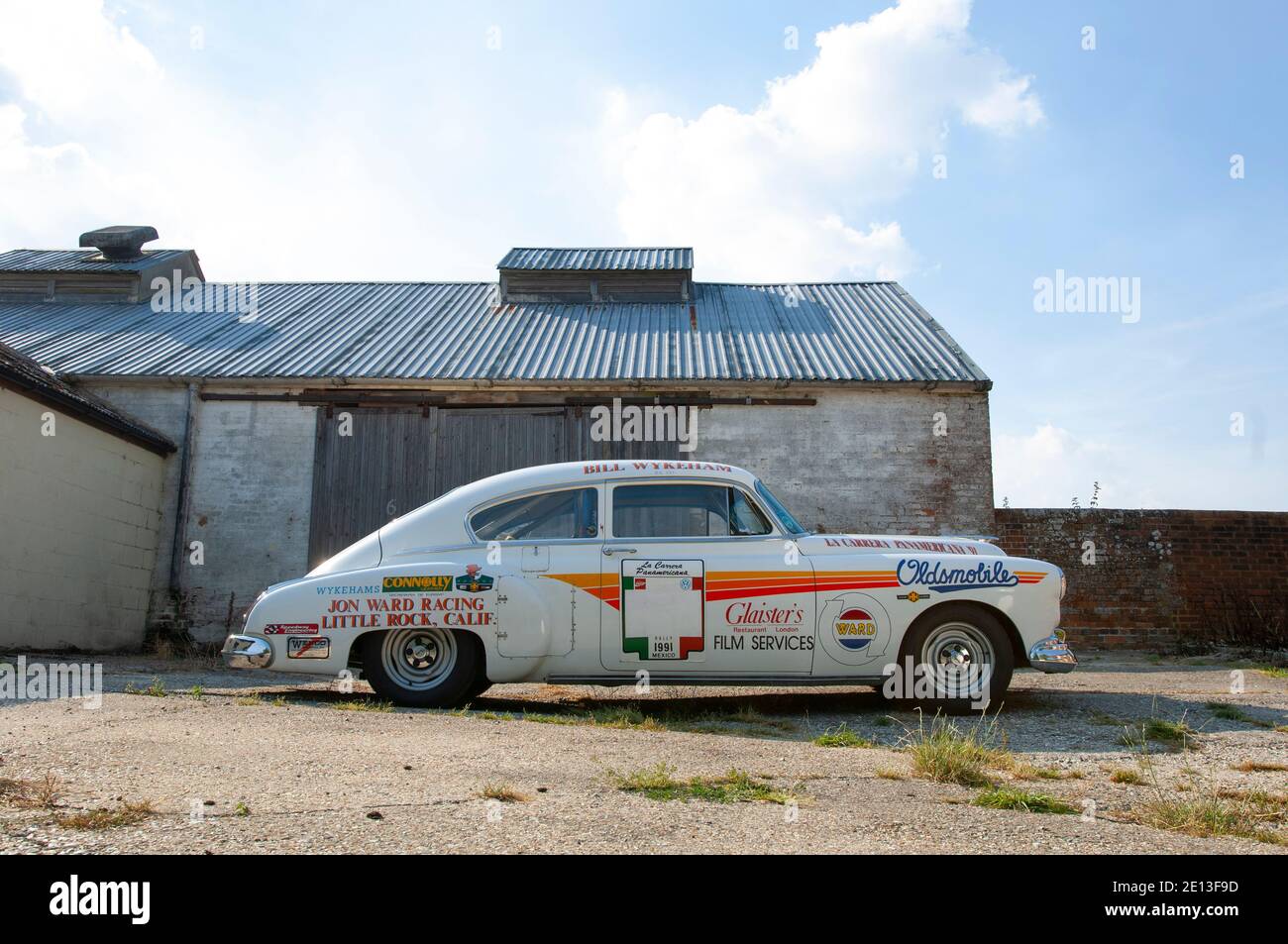 1950 Oldsmobile Rocket 88 prepared for the Pan American rally Stock Photo