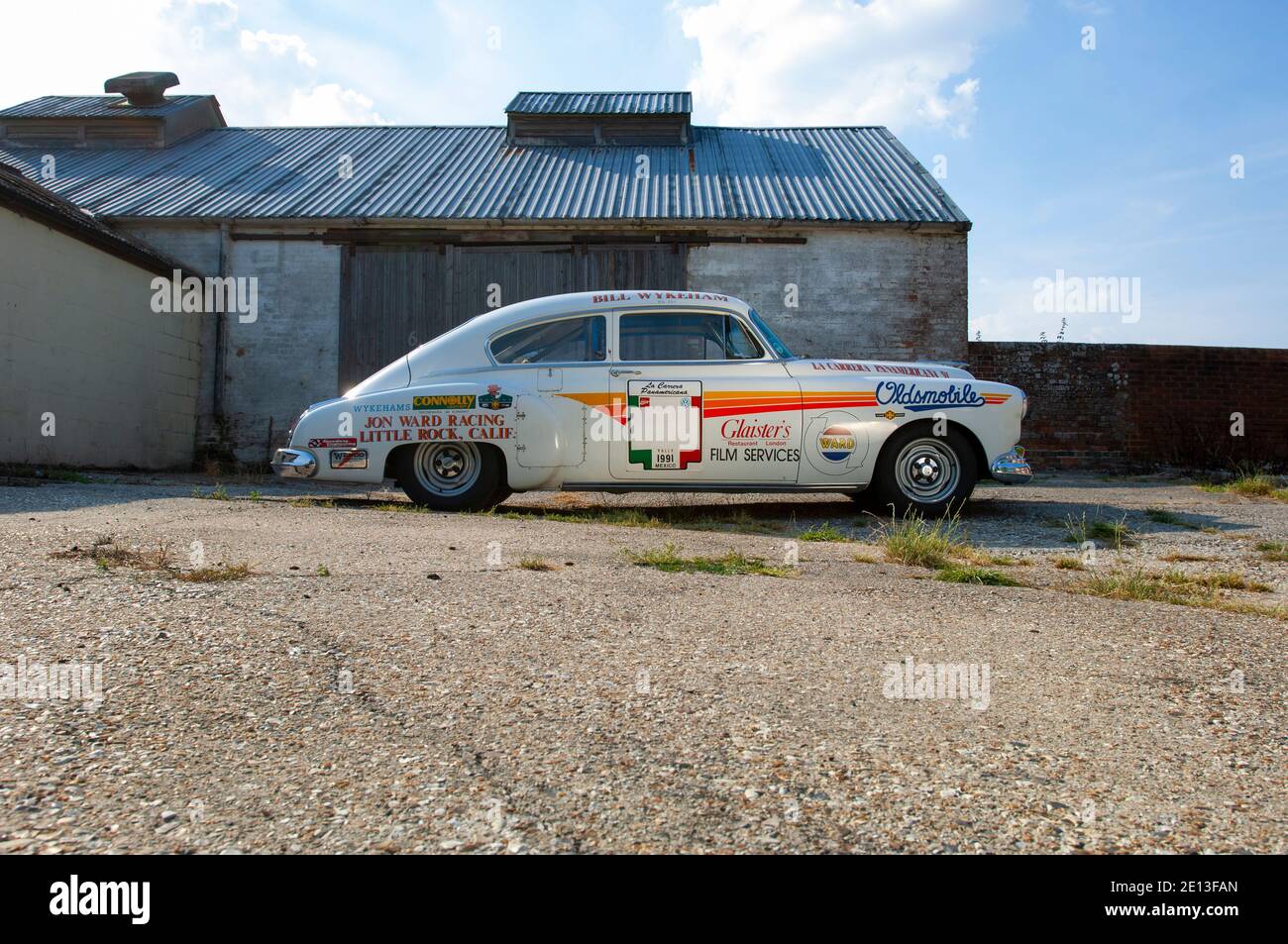 1950 Oldsmobile Rocket 88 prepared for the Pan American rally Stock Photo