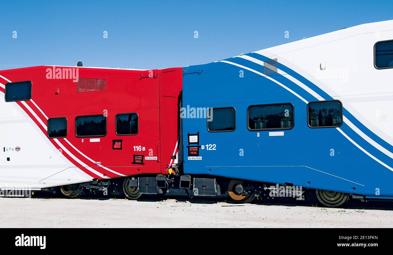 Utah Transit Authority Passenger Train Stock Photo