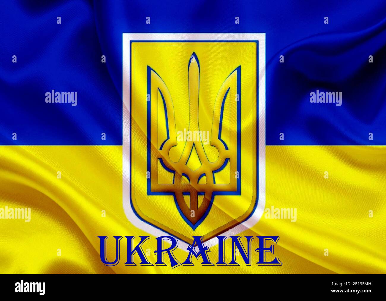Satin texture ukrainian flag hi-res stock photography and images - Alamy