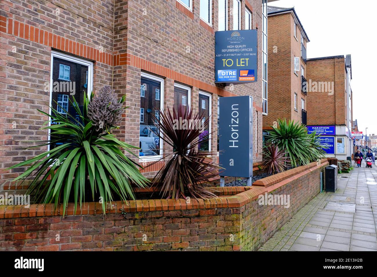 Epsom, London UK, January 03 2021, Modern Office Building Space With A