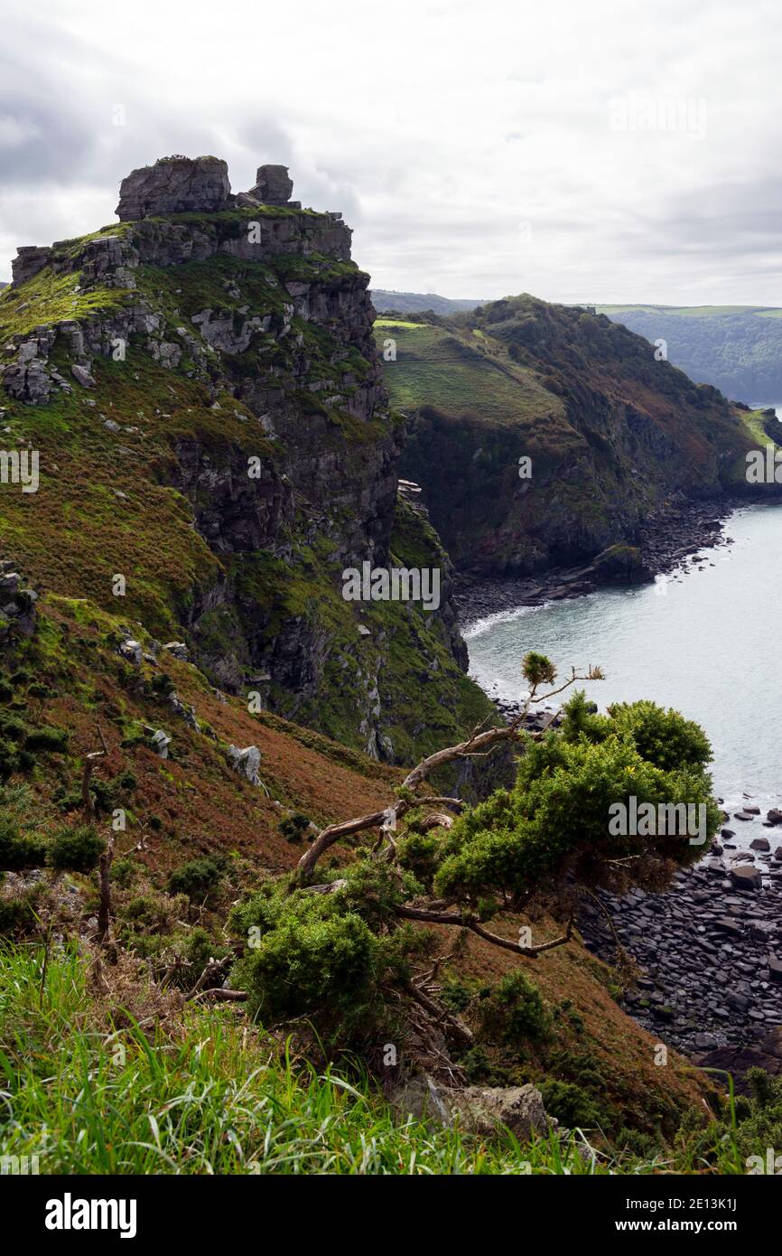 Valley of the rocks, Lynmouth, Devon, England, UK Stock Photo