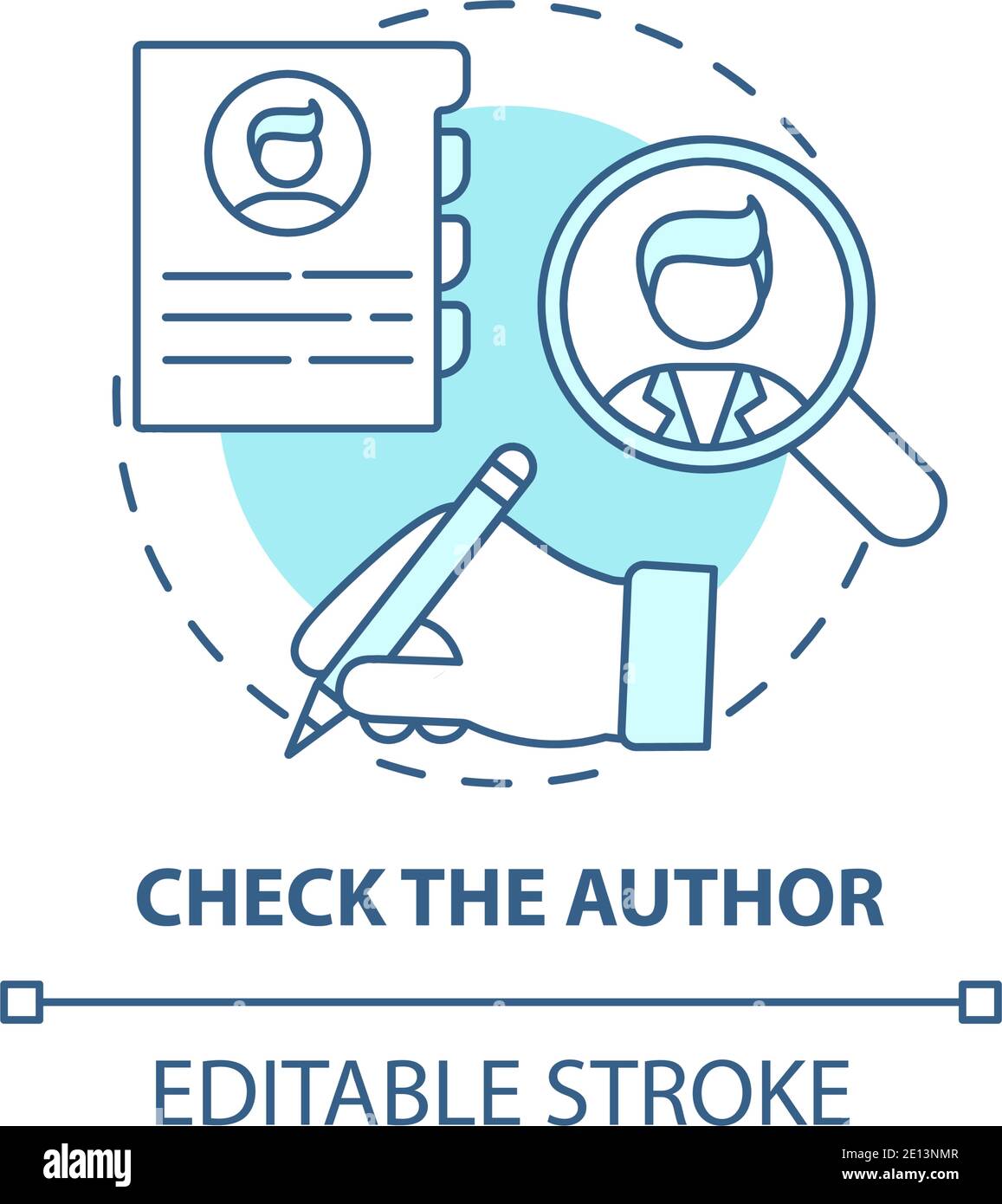 Checking credentials Stock Vector Images Alamy