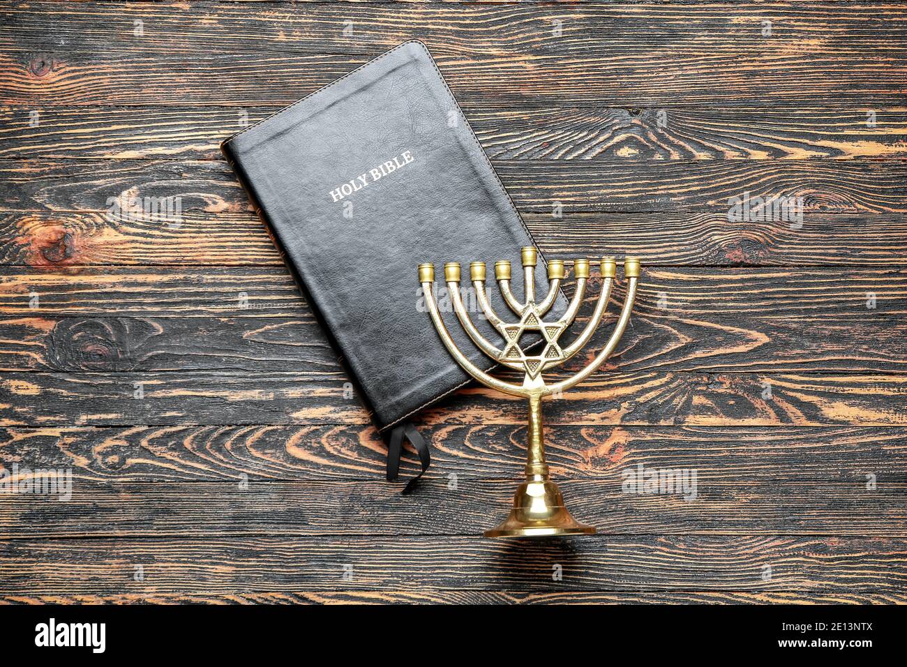 Flag Israel Holy Bible Menorah Text Shabbat Shalom Wooden Background Stock  Photo by ©serezniy 563470900