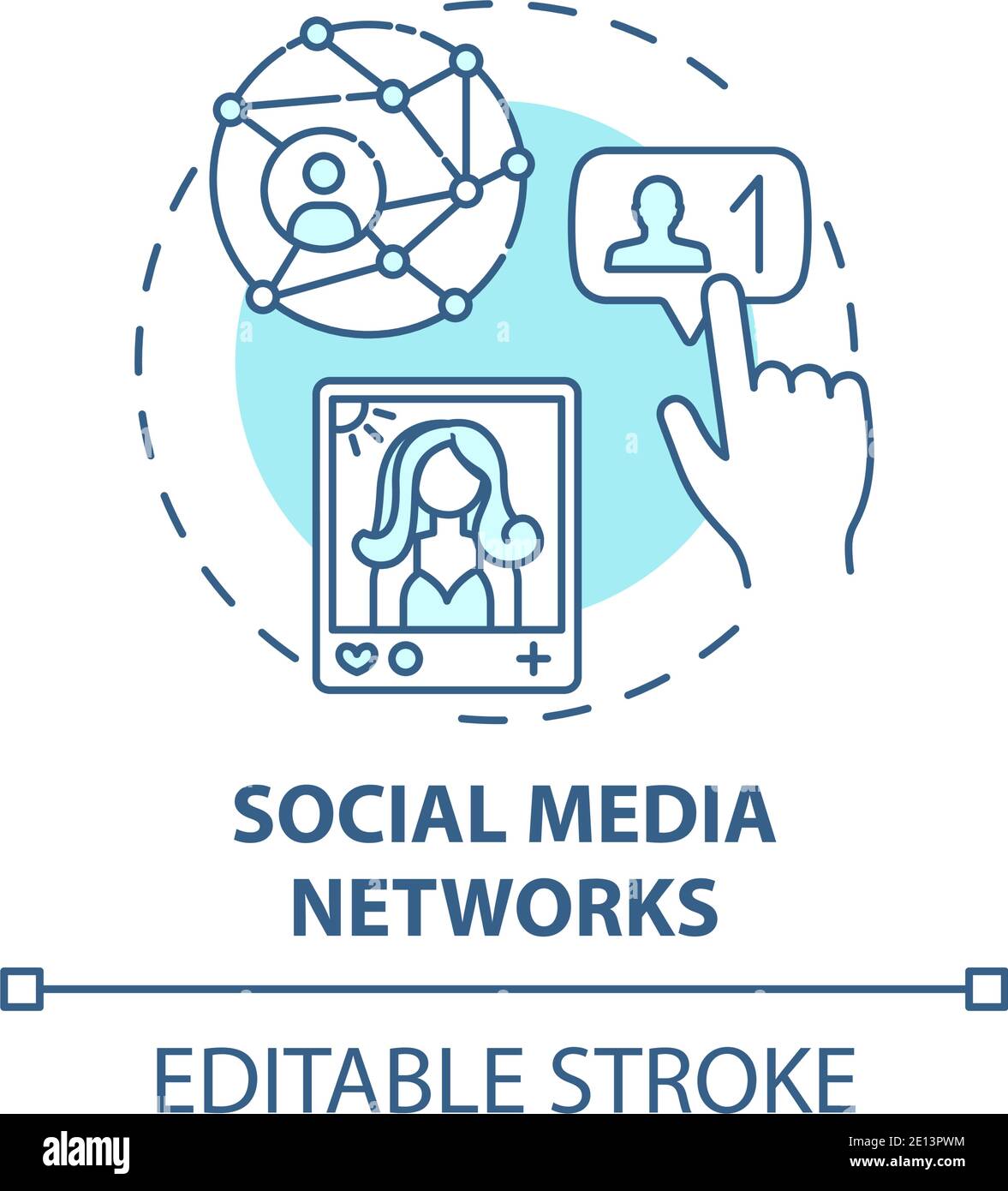Social media networks concept icon Stock Vector Image & Art - Alamy