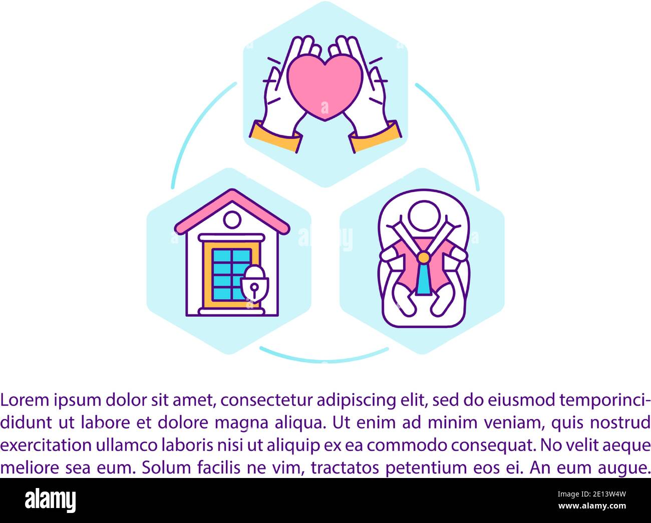 Child care concept icon with text Stock Vector Image & Art - Alamy