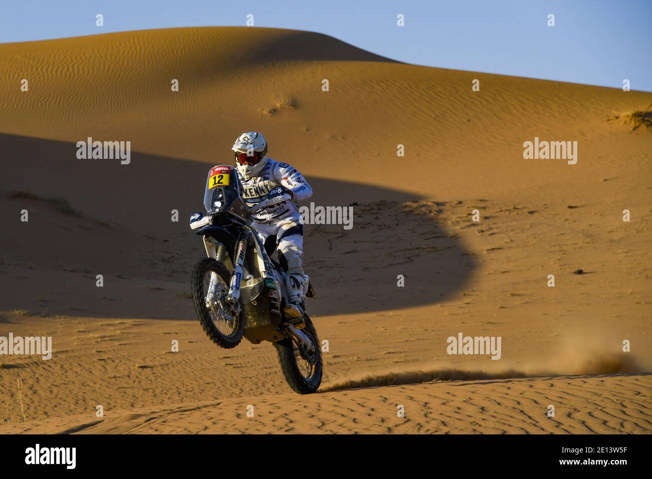 #12 De Soultrait Xavier (fra), Husqvarna, HT Rally Raid Husqvarna Racing, Motul, Moto, Bike, action during the 2nd stage of the / LM Stock Photo