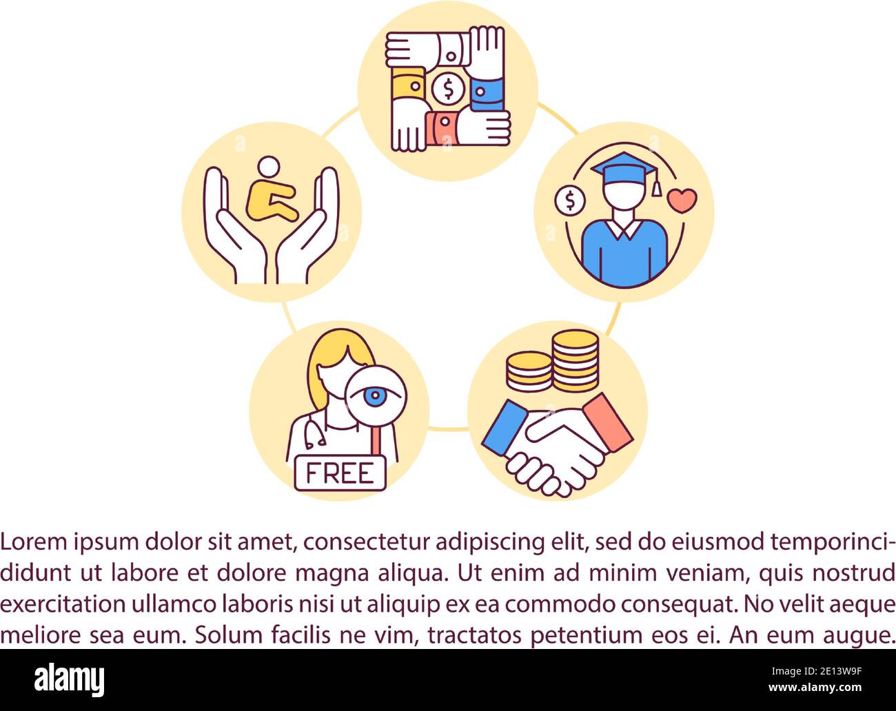 Social service kids Stock Vector Images Alamy