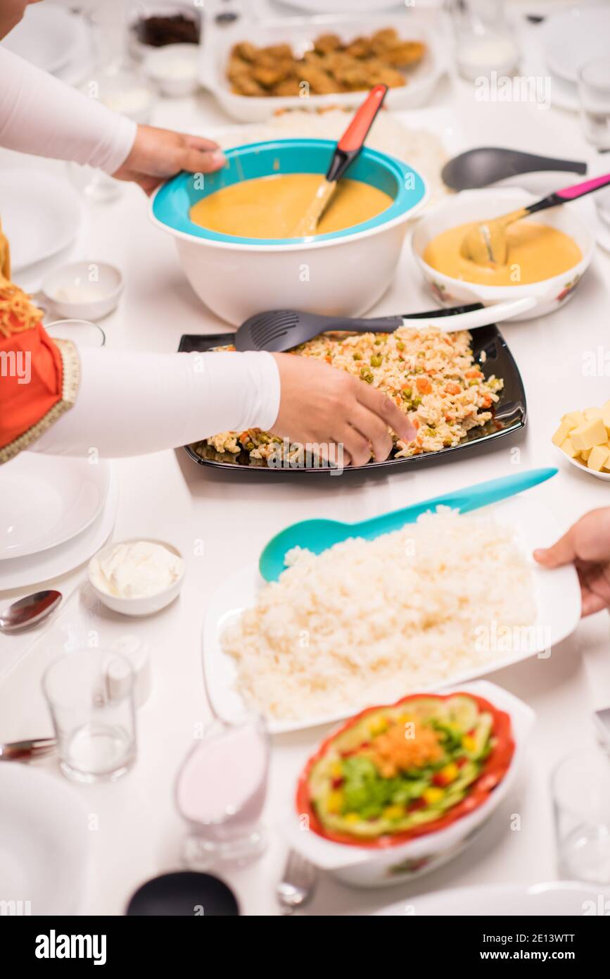 Arabic family meal hires stock photography and images Alamy