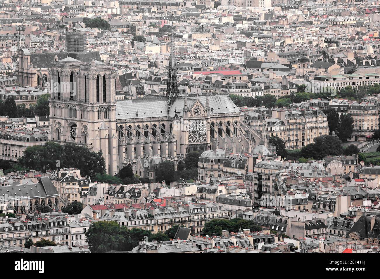 Kathedrale Notre-Dame De Paris Stock Photo
