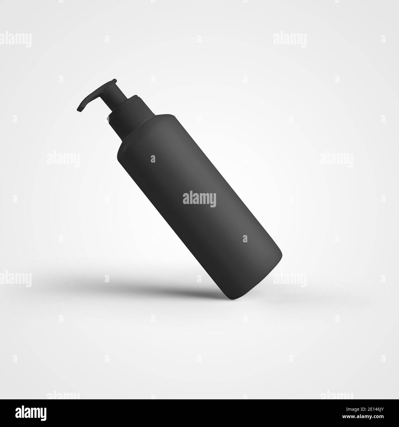 Download Matte Black Jar Template With Dispenser Empty Bottle With Trigger For Design Presentation Mockup Container For Skin Care Products Cream Isolated Stock Photo Alamy