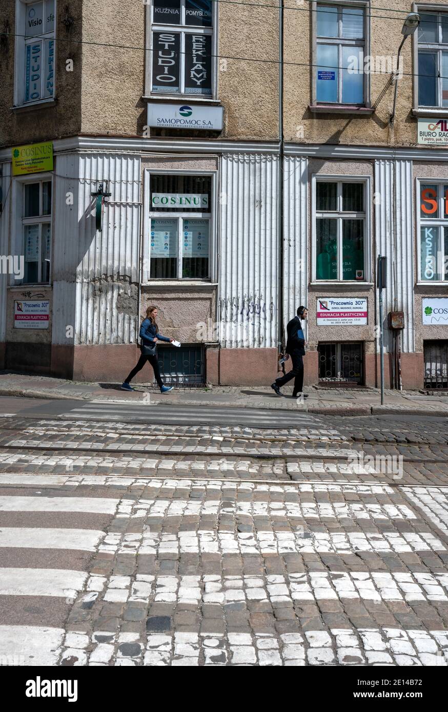 Pedestrian Crossing Stock Photo