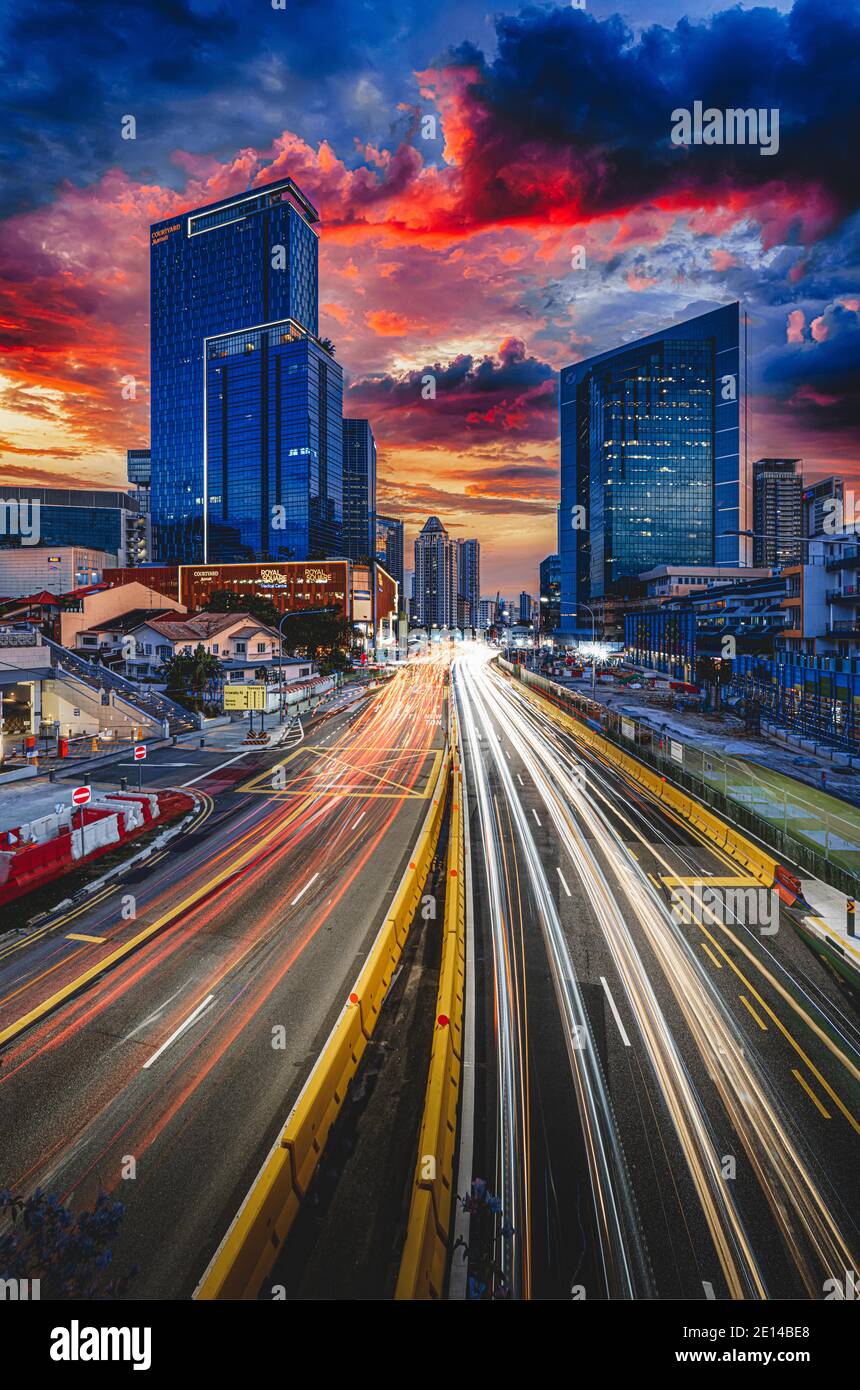 Traffic Light In Singapore High Resolution Stock Photography and Images