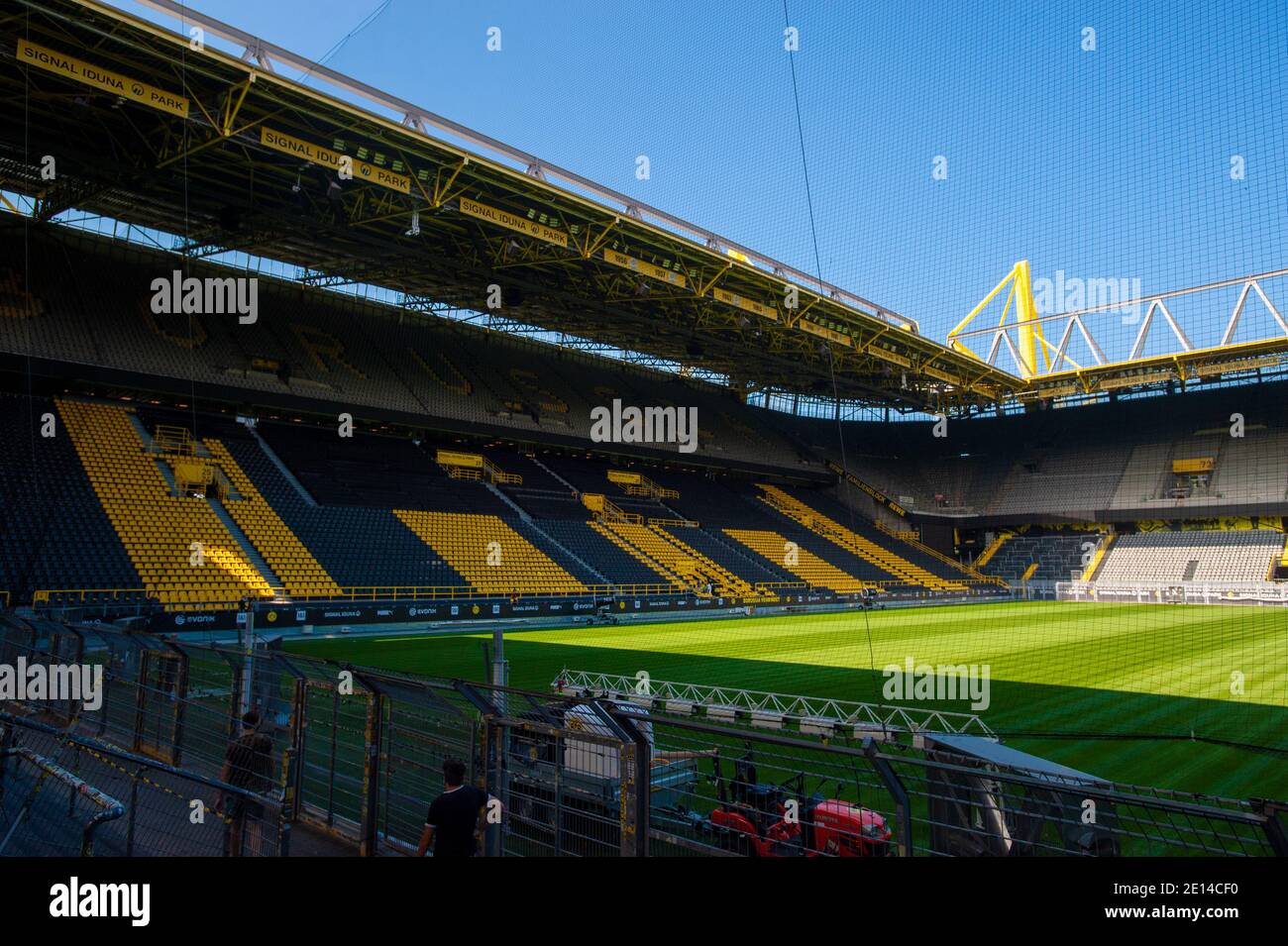 DORTMUND, GERMANY - 12 AUGUST 2020: Signal Iduna Park. Football stadium of Borussia Dortmund Stock Photo