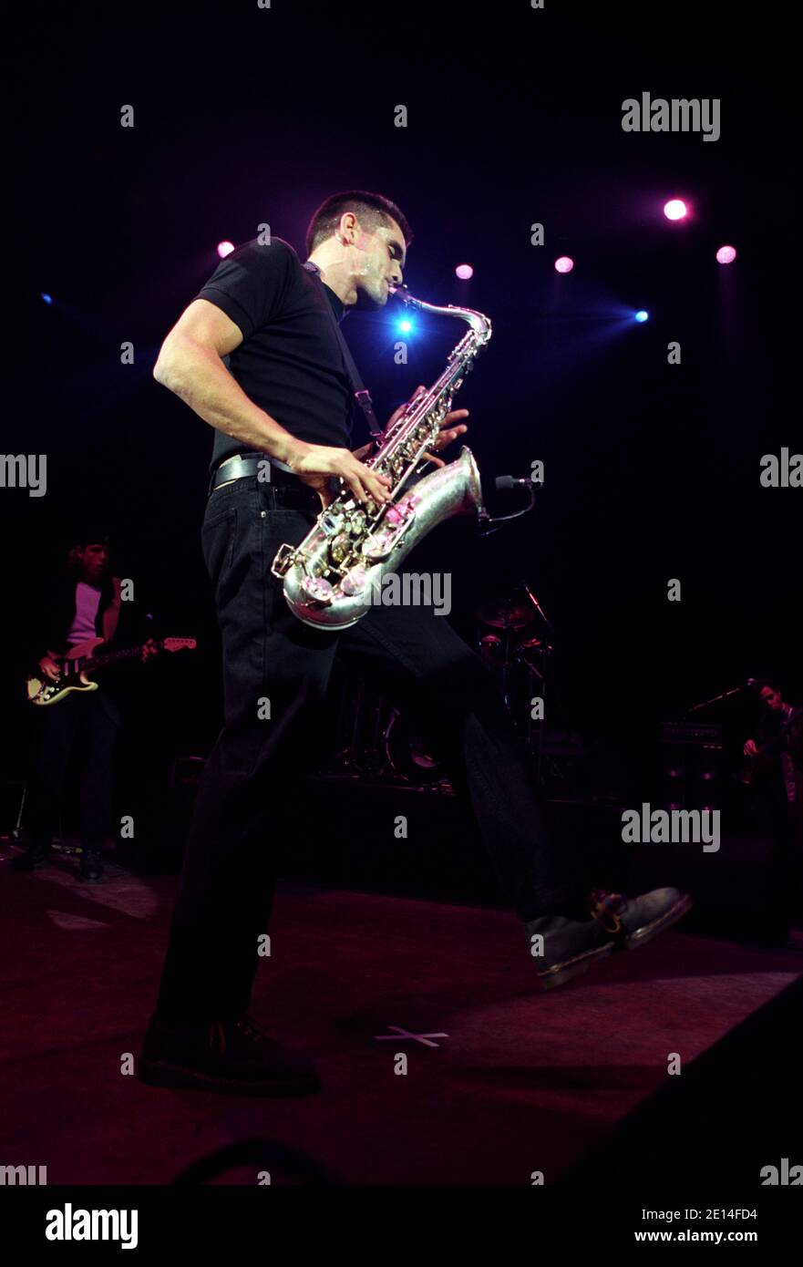 Curtis Stigers in concert at the Shepherds Bush Empire in London. 12th December 1995 Stock Photo