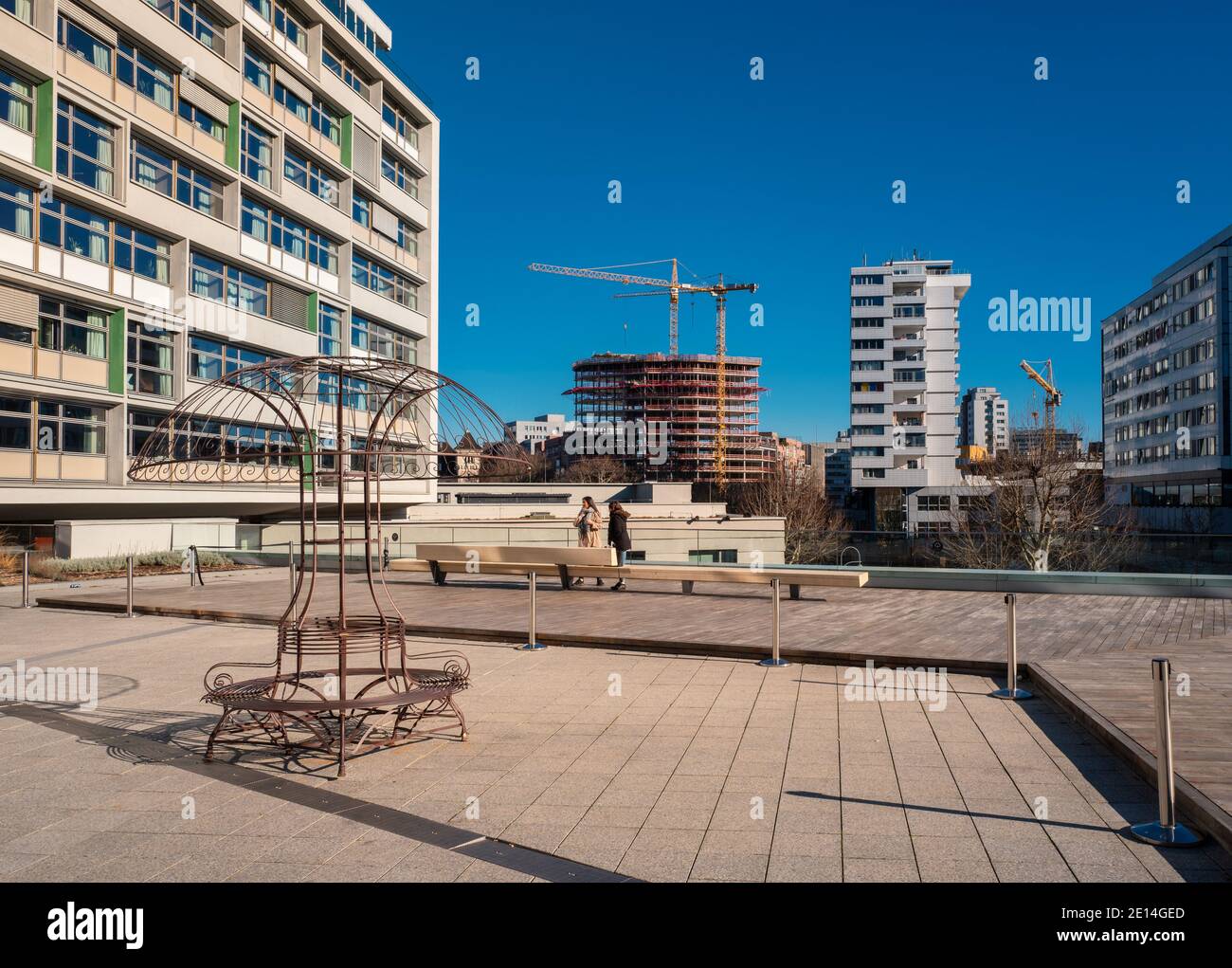 Rooftop Terrace At Bikini In Berlin Stock Photo Alamy