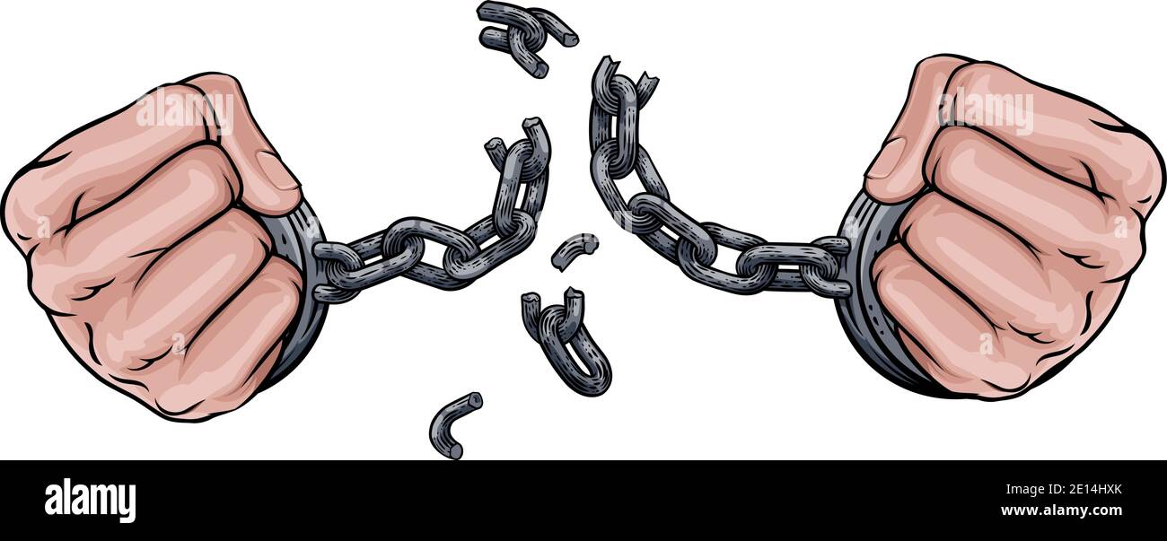 Man breaking handcuffs hires stock photography and images Alamy