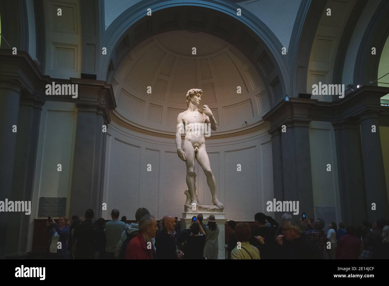 Florence, Italy October 18 2015 MIchelangelo's masterful David